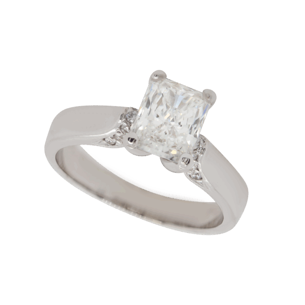 "Radiant" Estate Diamond Ring