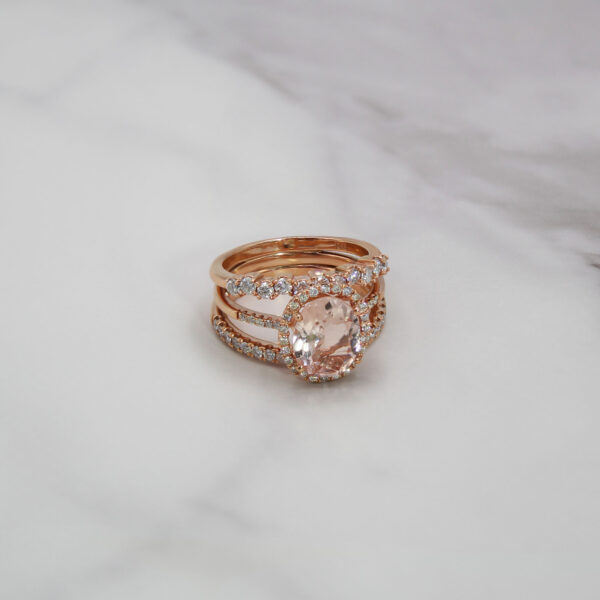 "Blushing" Morganite Ring - Image 2