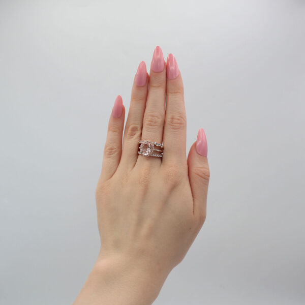 "Blushing" Morganite Ring - Image 3