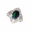 "Galaxy" Estate Black Opal Ring