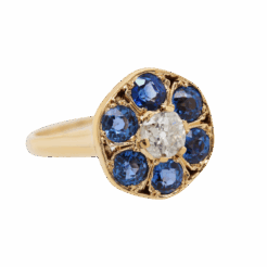 "Blossom" Antique Sapphire Ring