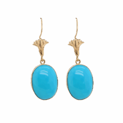 "Blue Skies" Antique Turquoise Earrings