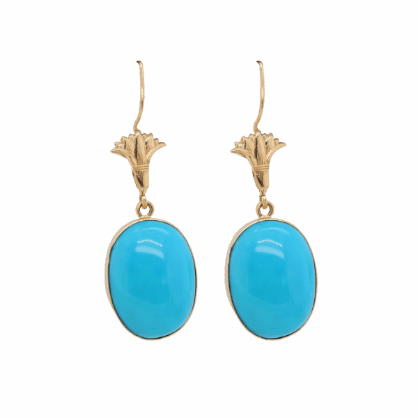 "Blue Skies" Antique Turquoise Earrings