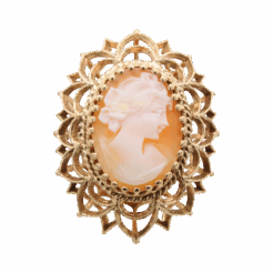 "Lovely Lady" Victorian Shell Cameo Ring