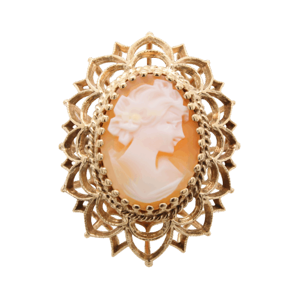 "Lovely Lady" Victorian Shell Cameo Ring