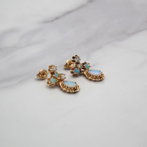 "Timeless" Antique Opal Earrings - Image 2