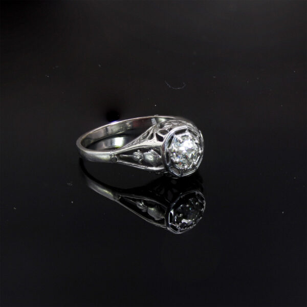 "Gilded" Deco Diamond Ring - Image 5