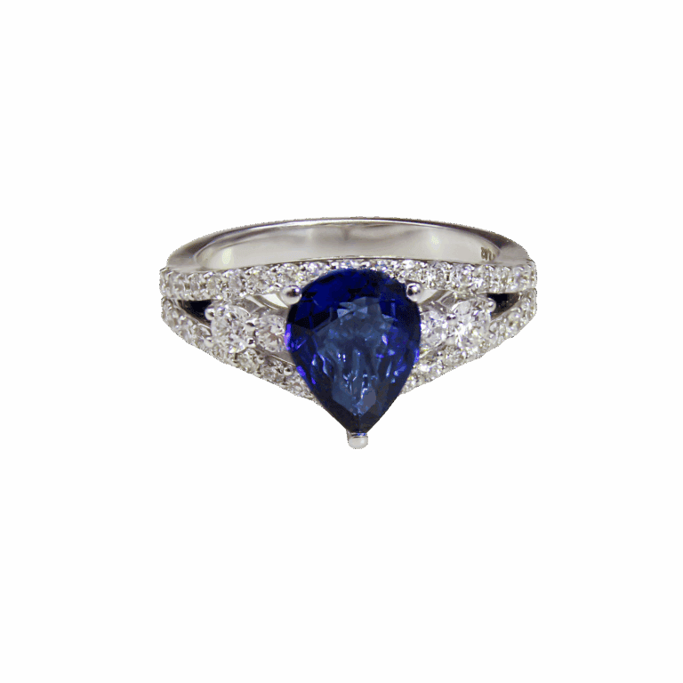 "Celestial" Sapphire & Diamond Ring
