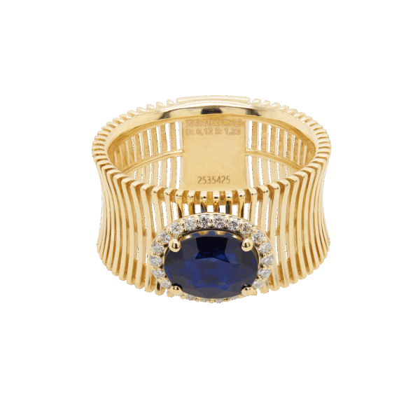 "Sapphire Symphony" Sapphire Ring