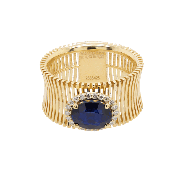 "Sapphire Symphony" Sapphire Ring