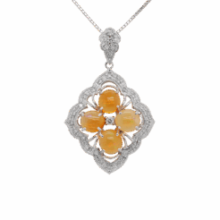 "Amber Dawn" Opal Pendant
