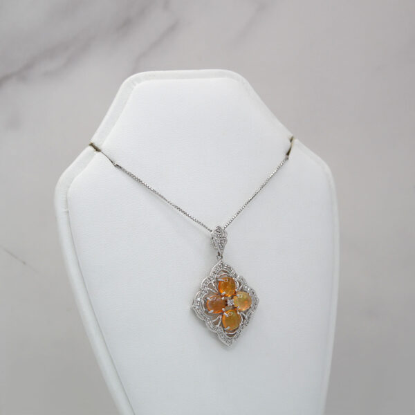 "Amber Dawn" Opal Pendant - Image 3