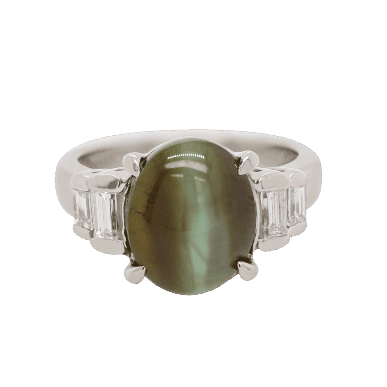 "Lunar Eclipse" Cat's Eye Ring