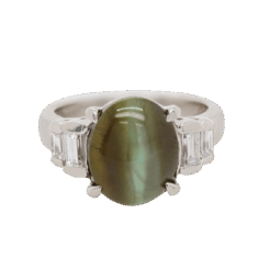 "Lunar Eclipse" Cat's Eye Ring