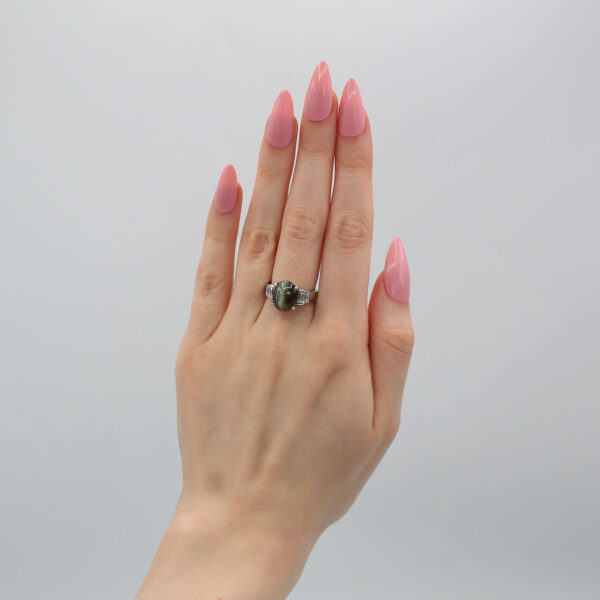 "Lunar Eclipse" Cat's Eye Ring - Image 3