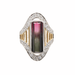 "Watermelon Bliss" Tourmaline Ring