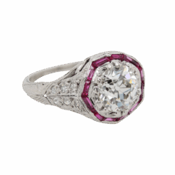 "Luminous Embrace" Art Deco Diamond Ring