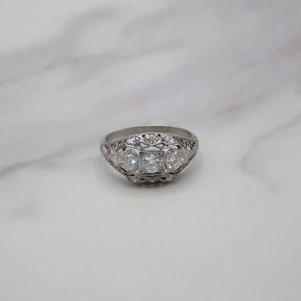 "Timeless Elegance" Art Deco Diamond Ring - Image 2