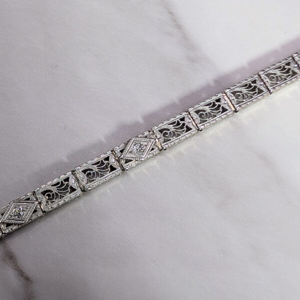 "Gilded Age" Diamond Bracelet - Image 3