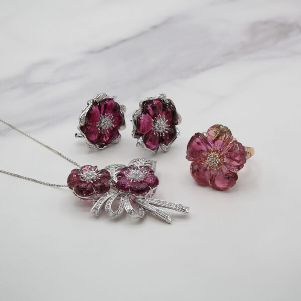 DABAKAROV Floral Tourmaline Earrings - Image 2