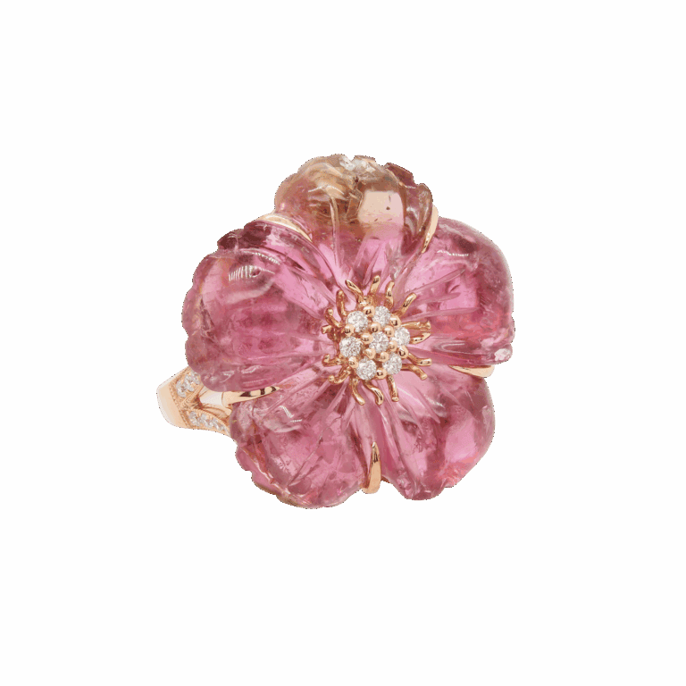 DABAKAROV Floral Tourmaline Ring