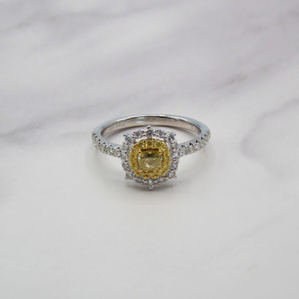 "Radiance" Yellow Diamond Ring - Image 2