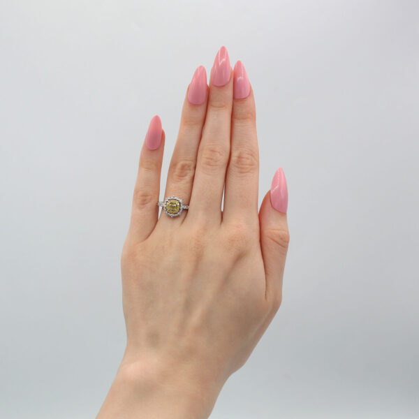 "Radiance" Yellow Diamond Ring - Image 3
