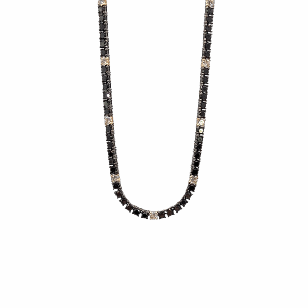 "Midnight Harmony" Diamond Necklace
