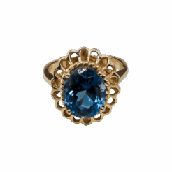 "Aegean Dream" Blue Topaz Ring