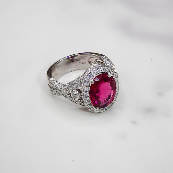 "The Empress" Rubellite Ring - Image 3