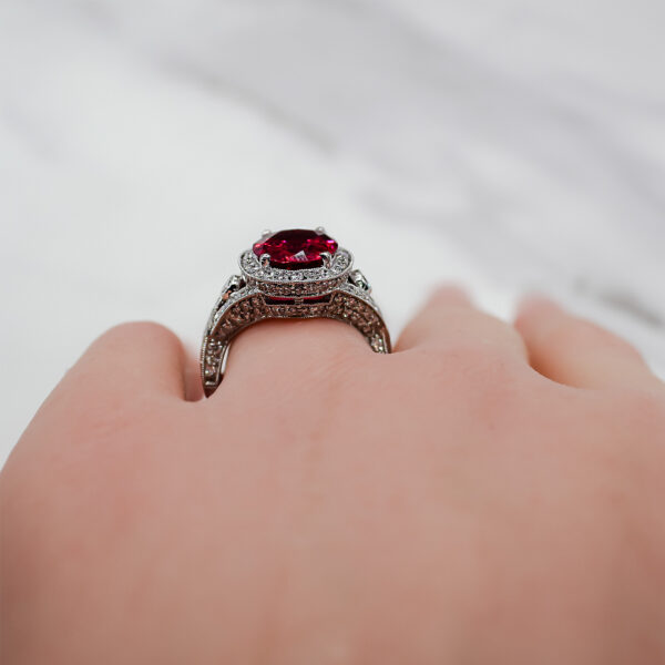 "The Empress" Rubellite Ring - Image 4