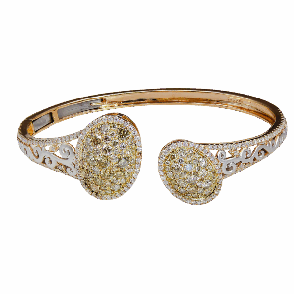 Dabakarov Yellow & White Diamond Bracelet