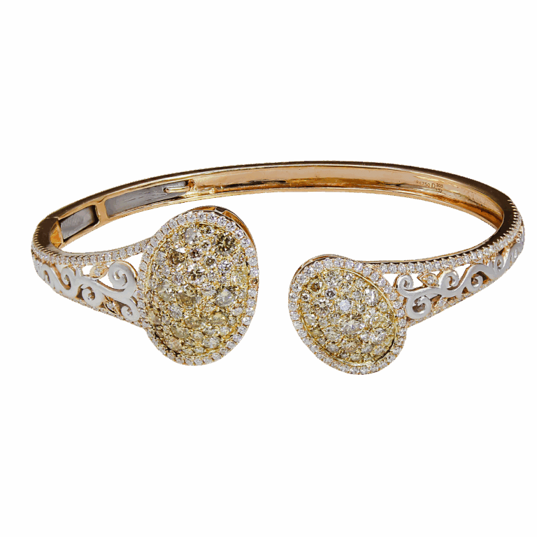 Dabakarov Yellow & White Diamond Bracelet