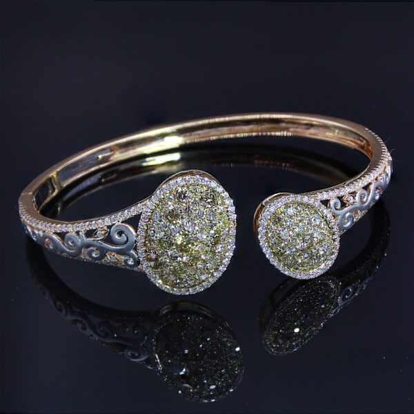 Dabakarov Yellow & White Diamond Bracelet - Image 3