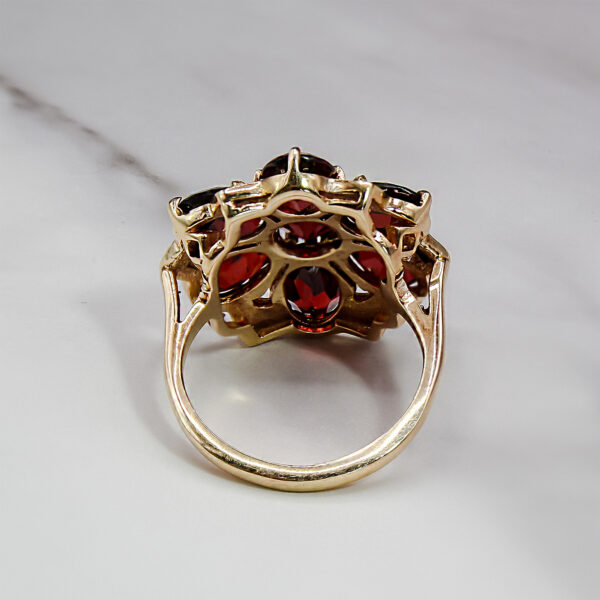 Blossom Cluster Garnet Ring - Image 3