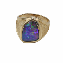 Galactic Opal Signet Ring