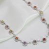 "Luminous Luxury" Estate Rainbow Sapphire Necklace - Image 2