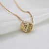 "Warm Glow" Estate Yellow Diamond Pendant - Image 2