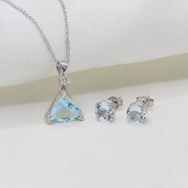 "Baby Blue" Aquamarine Earrings - Image 2