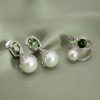 DABAKAROV Pearl and Green Tourmaline Earrings - Image 2