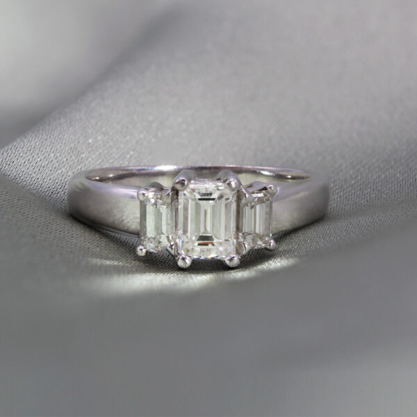 "Luxe" Emerald Cut Diamond Ring - Image 2
