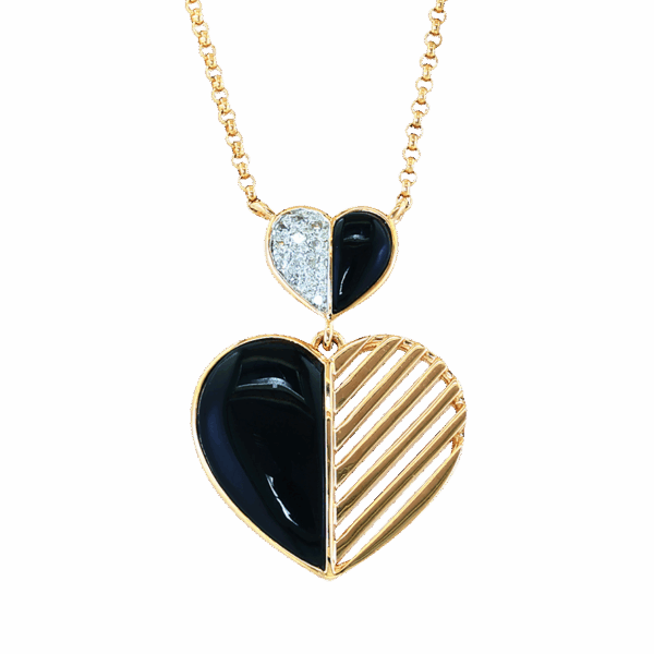 EFFY Onyx Heart Pendant