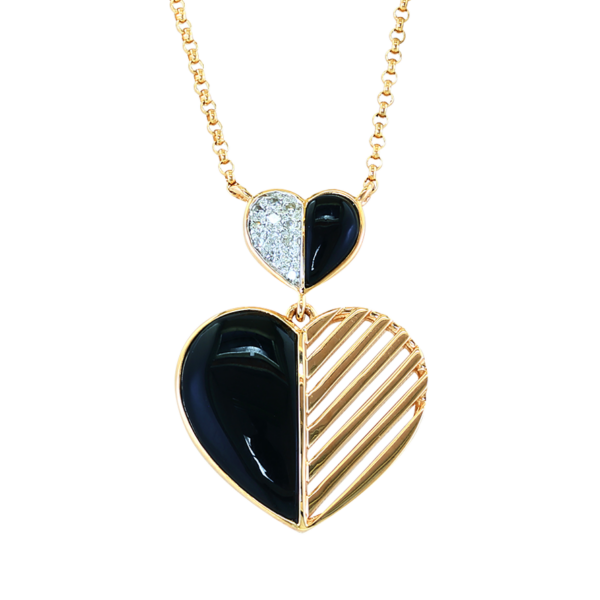 EFFY Onyx Heart Pendant