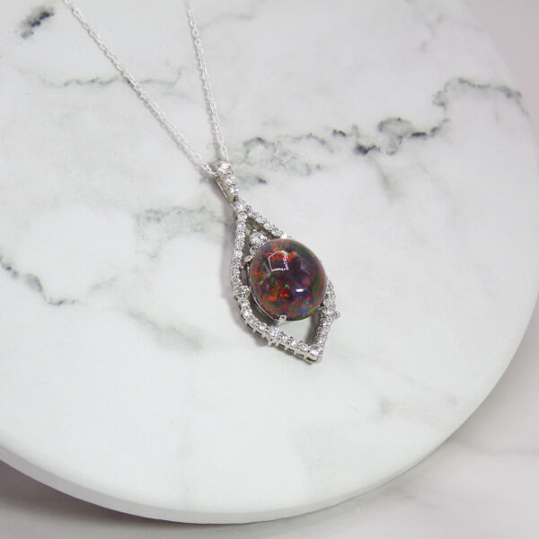 "Luminous" Estate Opal Pendant - Image 2