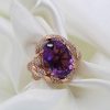 "Rose Gold" Amethyst Ring - Image 2