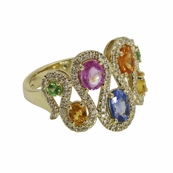 DABAKAROV Multicolored Sapphire Ring