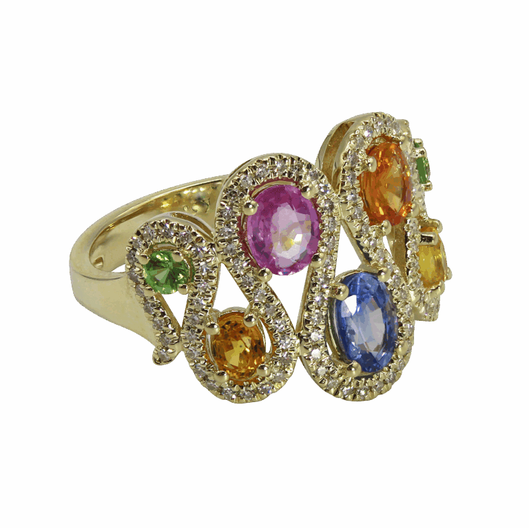 DABAKAROV Multicolored Sapphire Ring