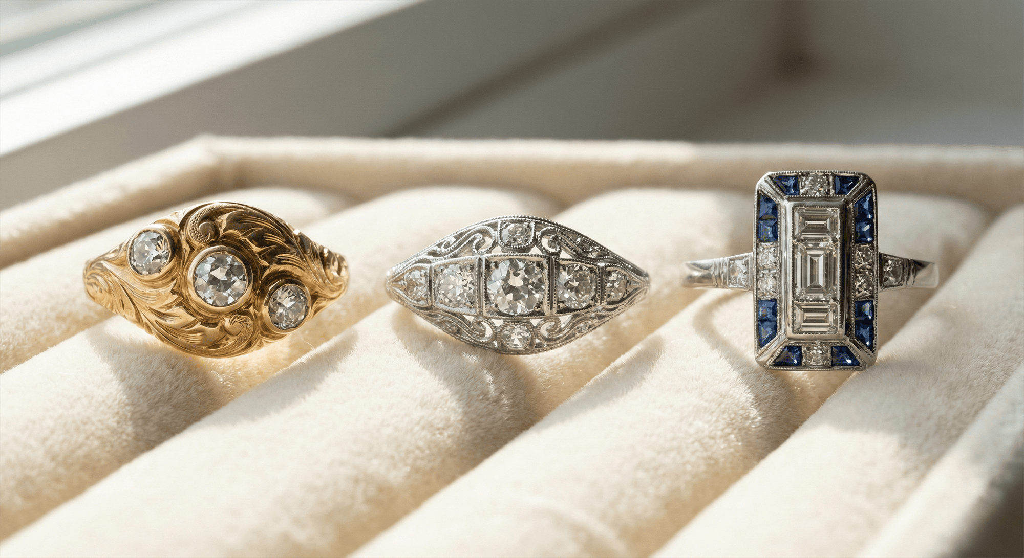 Comparison of vintage ring eras