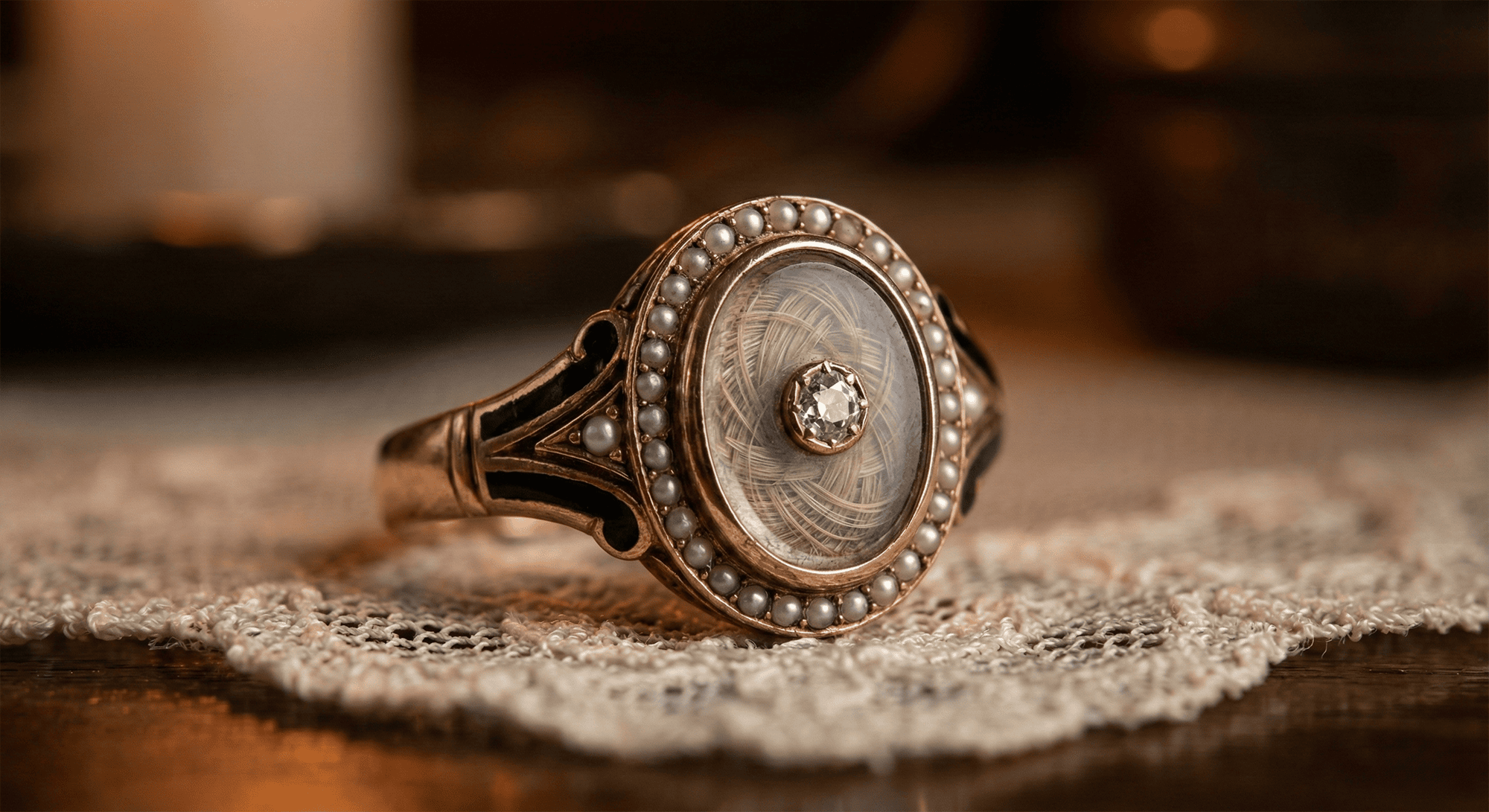 Antique Victorian gold ring with snake motif and old mine cut diamond