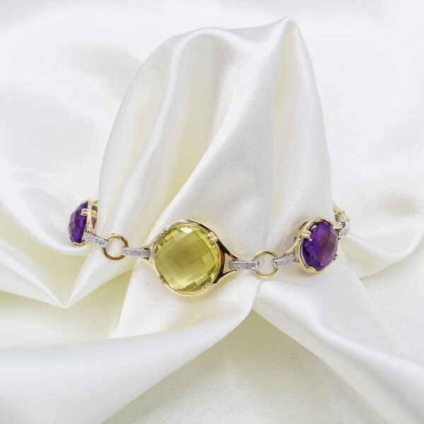 DABAKAROV Lemon Quartz and Amethyst Bracelet - Image 3
